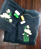 Hand Embroidered Handloom Organza Silk Saree - NawabiLehaja